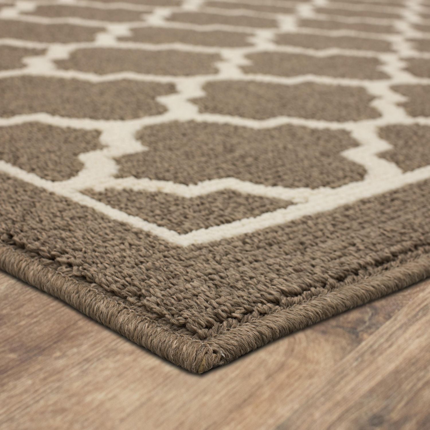 Hometrends Lawson Taupe Polyester Area Rug
