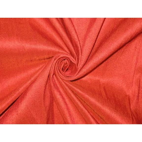SILK Dupioni FABRIC Rusty Red color 54" wide DUP64[2]