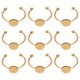 thumbnail image 1 of 10 bases de anillo de acero inoxidable, bandejas inferiores para anillos de dedo, configuraciones de anillo resistentes, 1 of 5