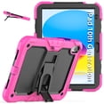thumbnail image 6 of FJLBDE Case for iPad (A16) 11th Gen 2025/ iPad 10th Gen 10.9 Inch 2022, Rugged Shockproof Tablet Cases Cover with Kickstand Shoulder Strap, Rose, 6 of 7