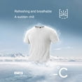 thumbnail image 4 of Qiyinn Men Summer Short Sleeve T Shirt Slim Fit Crew Neck Solid Color with Vertical Texture Casual Breathable Top for Young Adults, 4 of 9