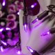 thumbnail image 5 of Luces navideñas navideñas LED moradas de 33 pies, 100 unidades, 5 of 6