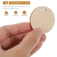 thumbnail image 3 of Eeristq 60pcs Round Wooden Pieces 3.8cm DIY Craft Wood Piece with Hole for Art Crafts Project, 3 of 10