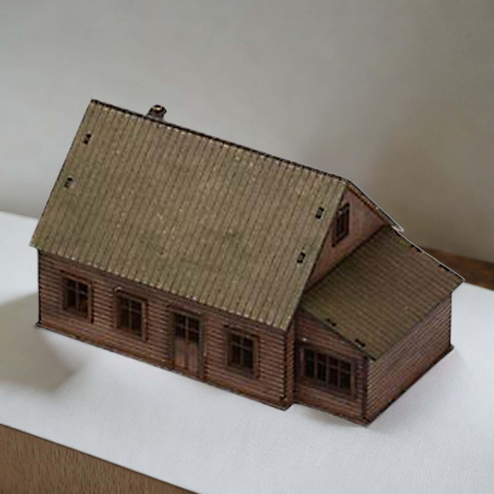 1/72 House Model Building Kits Landscape Building Materials Hobby Toys Educational Learning Toy Layout Scenery for Diorama Layout Accessory Style F