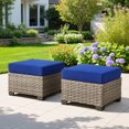 thumbnail image 6 of Ovios 9 Pieces Outdoor Patio Sectional Furniture with 54" Gas Propane Fire Pit Table All-Weather Rattan Wicker Conversation Set with Swivel Glider Rocking Chair for Backyard, 6 of 10