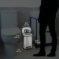 thumbnail image 4 of iTouchless SoftStep Combo Pack 13.2 Gallon and 1.32 Gallon Stainless Steel Step Trash Can, 4 of 8
