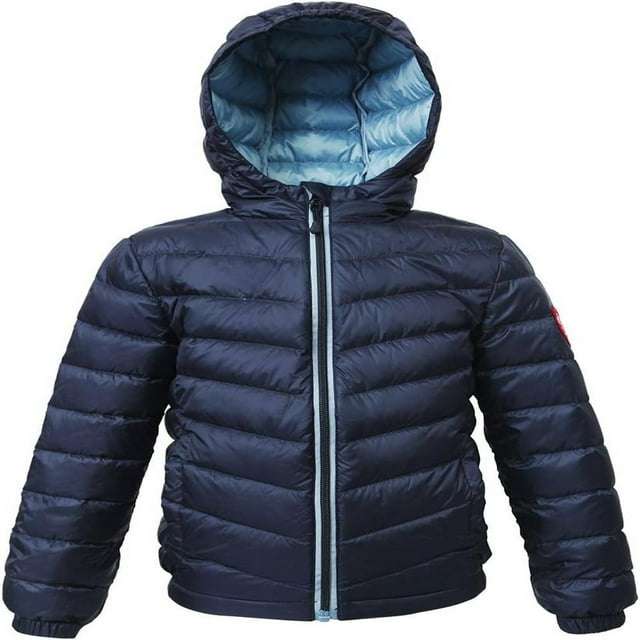 Rokka&Rolla Girls‘ Ultra Lightweight Packable Down Puffer Jacket Coat Large Night Sky