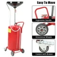 thumbnail image 4 of Portable Waste Oil Drainer, Height Adjustable Pneumatic Industrial Fluid Drain Tank with Wheels, Oil Pan Funnel for Changing Car and Truck Oil, 4 of 7