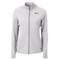 thumbnail image 2 of Women's Cutter & Buck Heather Gray New York Jets Adapt Eco Knit Heather Full-Zip Jacket, 2 of 3