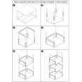 thumbnail image 5 of 3 Tiers Small Bookshelf Book Shelf White Kids Bookcase Mini Short Book Rack Storage Organizer Easy Assemble, Sturdy, 5 of 5
