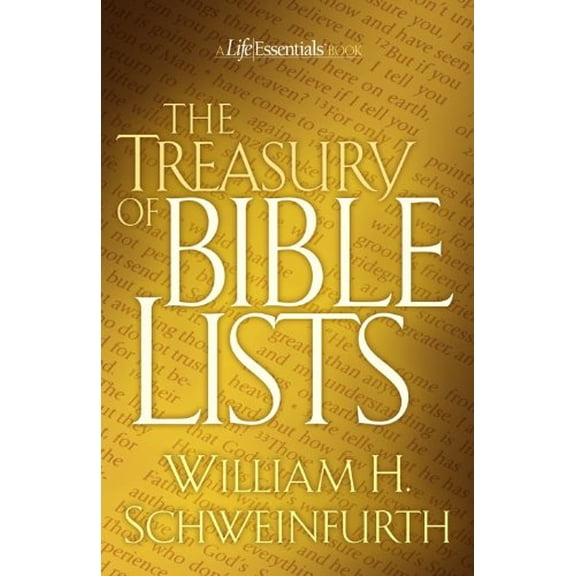 Pre-Owned Treasury of Bible Lists (Life Essentials Book) (Paperback) 0802452213 9780802452214