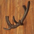 thumbnail image 2 of Queilt Design Rustic Cast Iron Hooks, Shabby Chic Coat Rack, Key Holder, Hat Hanger, Bathroom Wall Cabinet, Coat Hooks, 2 of 3