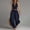 Navy, variant on Women's 2 Piece Boho Outfits Halter V Neck Smocked Crop Top & High Waist Flowy Pants Set Trendy Lightweight Clothes Casual Summer Beach Vacation, Khaki M