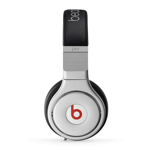 Beats PRO Over-Ear Headphones Wired Black / Silver (Certified Refurbished) - Walmart.com
