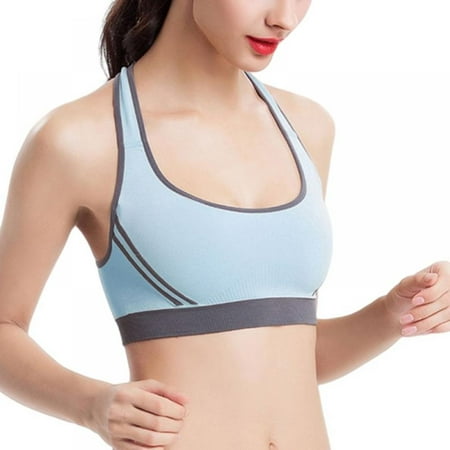 

Women s Sport Bra Wirefree Cross Back Full Coverage Bra with Removable Cups