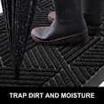 thumbnail image 2 of Front door mat for exterior entrance, heavy duty natural rubber mat, indoor and outdoor door mat 45*75m, 2 of 5
