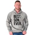 thumbnail image 4 of Best Son Ever Relatives Family Hoodie Hooded Sweatshirt Men Brisco Brands L, 4 of 6