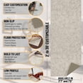 thumbnail image 2 of Ottomanson 2'7" x 8' Non-Slip Rug Pad Gripper 1/12 Inch Ultra Thin Dual Surface Felt + Rubber Gripper - Safe for All Floors, Cream, 2 of 5