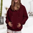 thumbnail image 5 of Towmus Hoodies for Women Plus Size Sweatshirts Casual Sweaters Tops Fleece Cute Workout Sweatshirt Fall Fashion Outfits 2025, 5 of 6