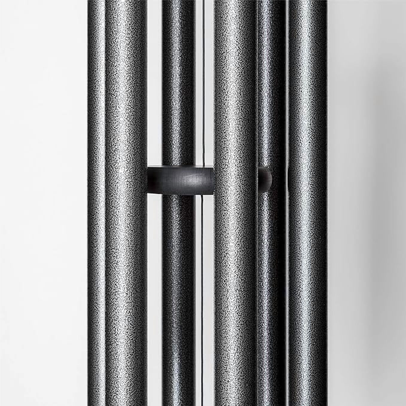 44" Premium Aluminum Wind Chimes for Outdoor Zen Atmosphere - Ideal for Garden, Patio, and Backyard Decoration, with Wind Catcher and Silver Pulm Design