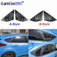 thumbnail image 6 of Applies to Rear Quarter Window Louvers  Panel Side Vent Cover Sticker Trim For Ford Focus 12-18 ST RS Hatchback Carbon Fiber ABS, 6 of 7