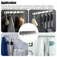 thumbnail image 4 of 12 Hooks Wall Mount Key Bag Towel Rack Hanger Holder Coat Robe Hat Clothes Rack, 4 of 5