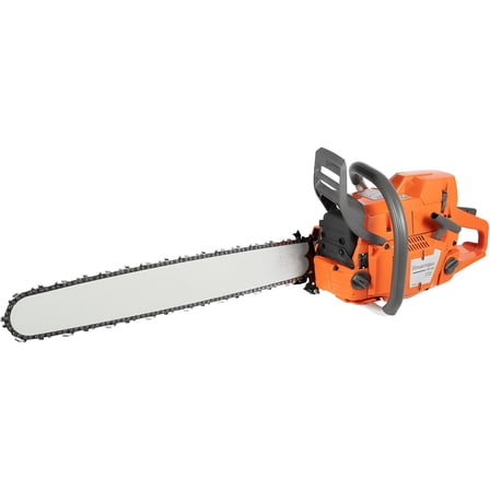 Gas Chainsaw 24 Inch Gasoline Chainsaw Cutting Wood Gas Sawing Crankcase Chain Saw 72cc Gas Power Chainsaw with Bar and Chain