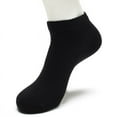 thumbnail image 3 of Mid length sports socks for Men & Women , Size 11-13 Hiking and Sports , 6 Pairs Short socks Thick Cushion , Multi-Size Options for Running Black mid-calf, 3 of 7