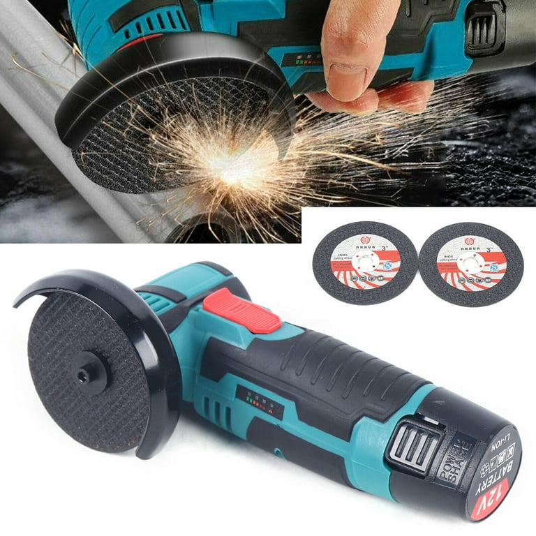 Cordless Angle Grinder Hand-held Grinding Sawing Cutter Machine w/Charger  12V