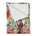 thumbnail image 2 of Floral Soft Flannel Fleece Blanket, Hand Drawn Foxglove Hydrangea Primrose and Hyacinth Summer Foliage Romantic Design, Cozy Plush for Indoor and Outdoor Use, 50" x 60", Multicolor, by Ambesonne, 2 of 5