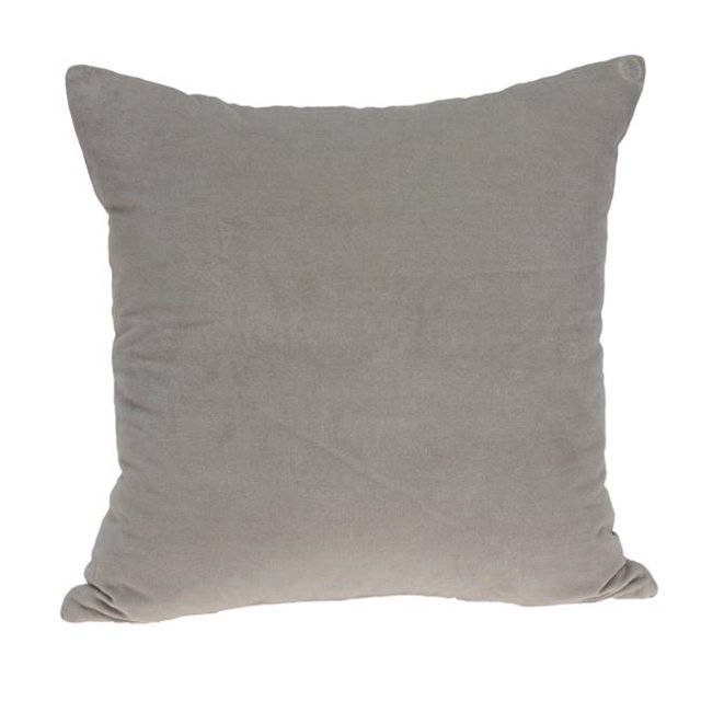 Parkland Collection PILE11227C Housse d'Oreiller de Transition Carrée Grise - 22 x 22 x 0,5 Po.