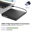 thumbnail image 2 of Unidad externa de CD DVD USB 3.0 portátil intendvision negra, 2 of 5