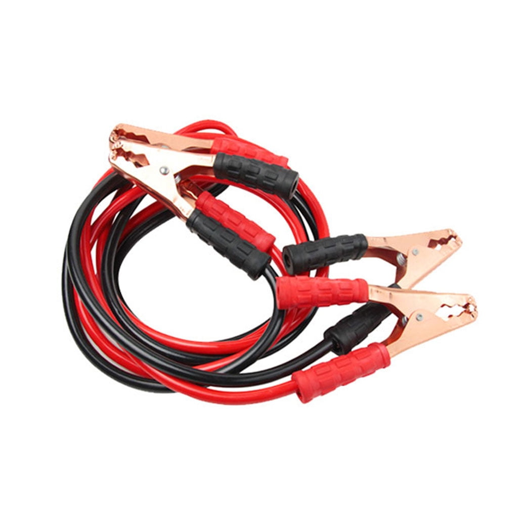 JUNTEX Jumper Booster Cables 1.6/2 Meter Alligator Clamp Emergency Battery Jumper Wires
