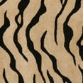 thumbnail image 3 of SAFAVIEH Soho Anson Animal Striped Wool Area Rug, Gold/Black, 6' x 6' Square, 3 of 4