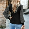 thumbnail image 6 of Aboser Womens Sequin Tops for Party Slim Fit Dressy Blouse Sparkle Glitter Shirt Comfy Long Sleeve Blouses Mock Neck Pullover Top Solid Color Cocktail Shirts, 6 of 8
