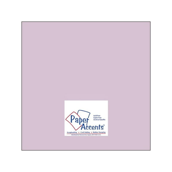 Paper Accents Cardstock 12"x 12" Muslin 74lb Purple Palisades 25pc