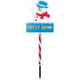 thumbnail image 3 of Northlight Lighted Snowman 'LET IT SNOW' Outdoor Christmas Lawn Stake Sign -28.5" - Clear Lights, 3 of 10