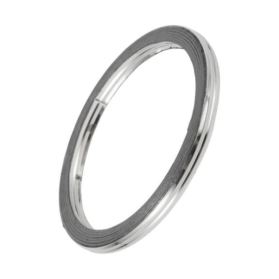 ID 60mm Exhaust Manifold Gasket Prevent Leak Noise Exhaust Donut Gasket Muffler Ring Exhaust Flange Gasket for Car SUV Truck Graphite Stainless Steel