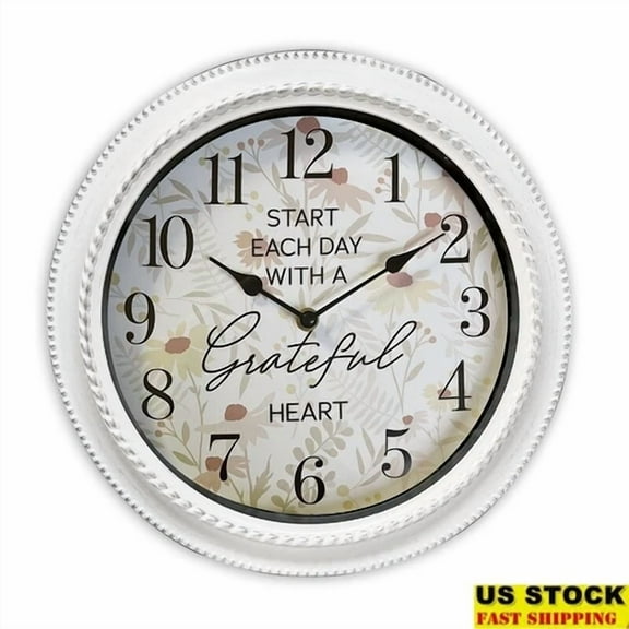 Inspirational 12" Wall Clock Quartz Movement Battery Powered Home Decor Gift New