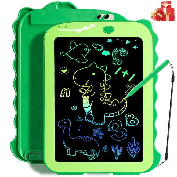 Tableta de escritura LCD Teriph para niños con forma de dinosaurio de 8.5 pulgadas