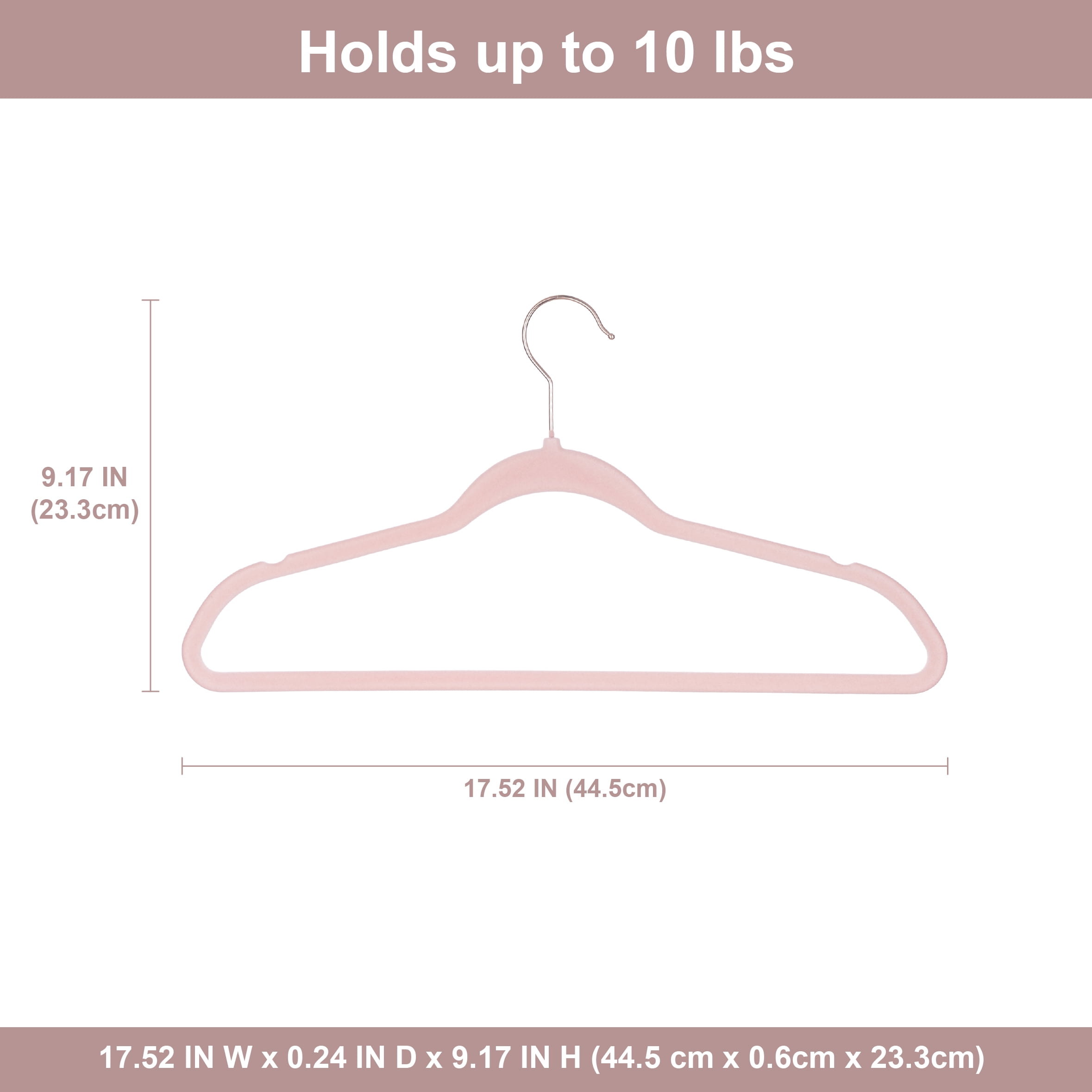 (2 pack) Better Homes & Gardens Pink Ultra Slim Velvet Non-Slip Clothes Hangers, 30-Pack