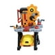thumbnail image 3 of Banco de herramientas para niños, herramientas eléctricas, taller de juguete, herramienta realista, banco de trabajo para niños, juguete interactivo amarillo con sombrero, 3 of 9