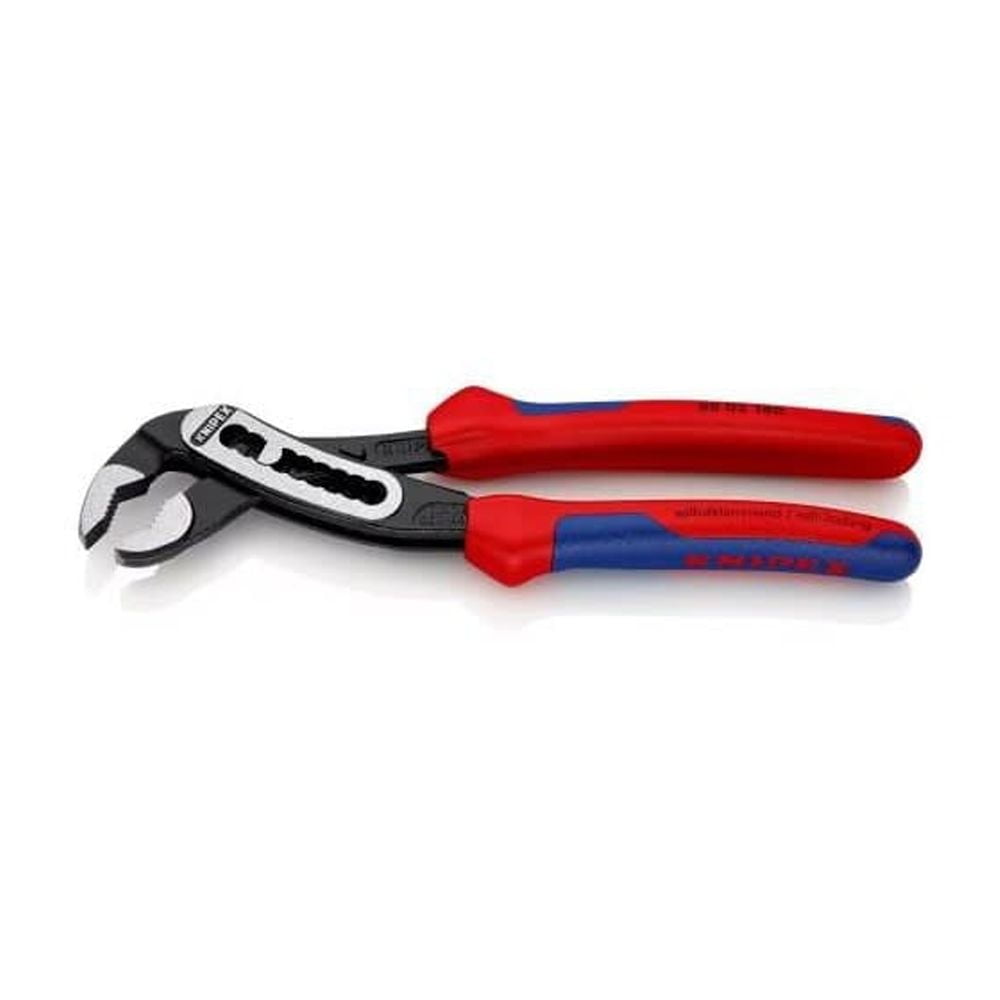 7 1/4 in V-Jaw Water Pump Plier Serrated, Bi-Material Grip 88 02 180 SBA