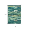 thumbnail image 3 of HomeRoots 612500 8 x 10 ft. Emerald & Lime Green Abstract Washable Indoor & Outdoor Rectangle Area Rug, 3 of 5