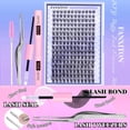 thumbnail image 2 of Kit de extensión de pestañas FANXITON Natural Lash D Clusters 288 piezas, 2 of 8