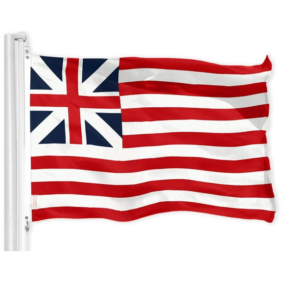 G128 – Grand Union Flag (First National American Flag) | 3x5 feet | Printed 150D Quality Polyester – Much Thicker More Durable than 100D 75D Polyester