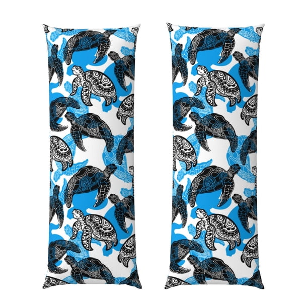 Balery Sea Animal Funda Protectora para Almohada Corporal de Algodón Hipoalergénico con Cierre(55 x 21 pulgadas), Almohadas No Incluidas
