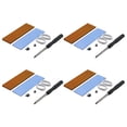 thumbnail image 1 of Methold Disipador de calor plateado para 4 unidades, SSD, 4 unidades/juego, M.2 con oxidación anódica, SSD para PC con buena conductividad Cables de computadora Oro 7*2.2*0.3 CM, 1 of 6