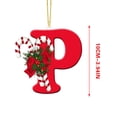 thumbnail image 3 of Vaidha 26 Letters Christmas Tree Decoration Pendant Christmas Tree Ornaments Personalized DIY Christmas Ornaments Christmas Decoration Xmas Tree Hanging Decor, 3 of 3