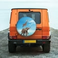 thumbnail image 4 of Haiem Spare Tire Cover , Wheel Cover with Elephant Giraffe printed, Camper Spare Tire Cover Fit for Jeep Wrangler Rv SUV Truck Travel Trailer-15 inch, 4 of 9